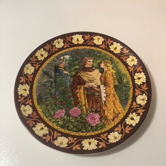 1987 Wedgwood King Arthur Decorative Plates 4, 5, & 6 Wedding Lancelot Knights - Picture 12 of 15